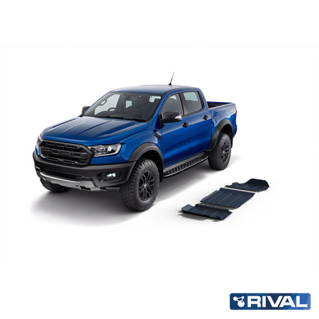 Juego de protecciones (cárter, caja de cambios, columna de timón) Ford Ranger Raptor 2019-2022; 2 l. / diesel